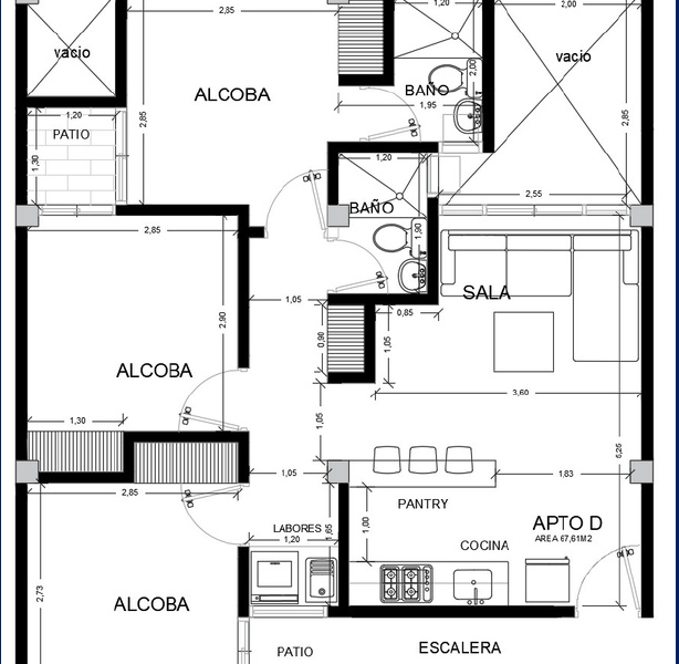 Plano Villa Raque Apartamento 202