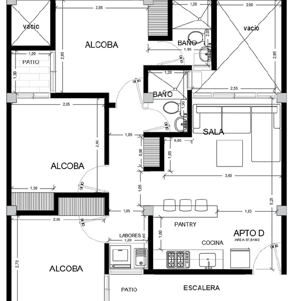 Plano Villa Raque Apartamento 301