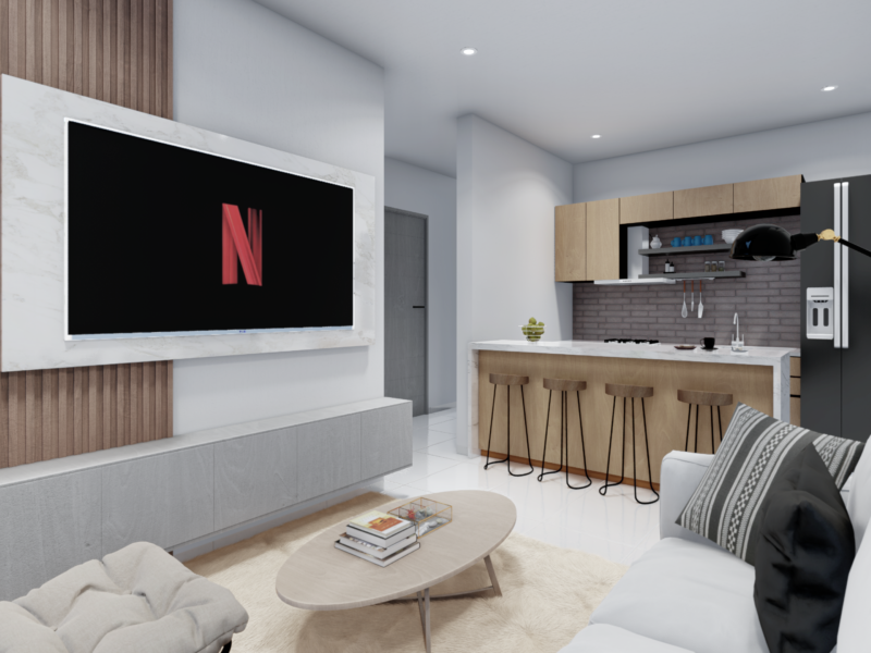 Imagen de la sala del apartamento 101