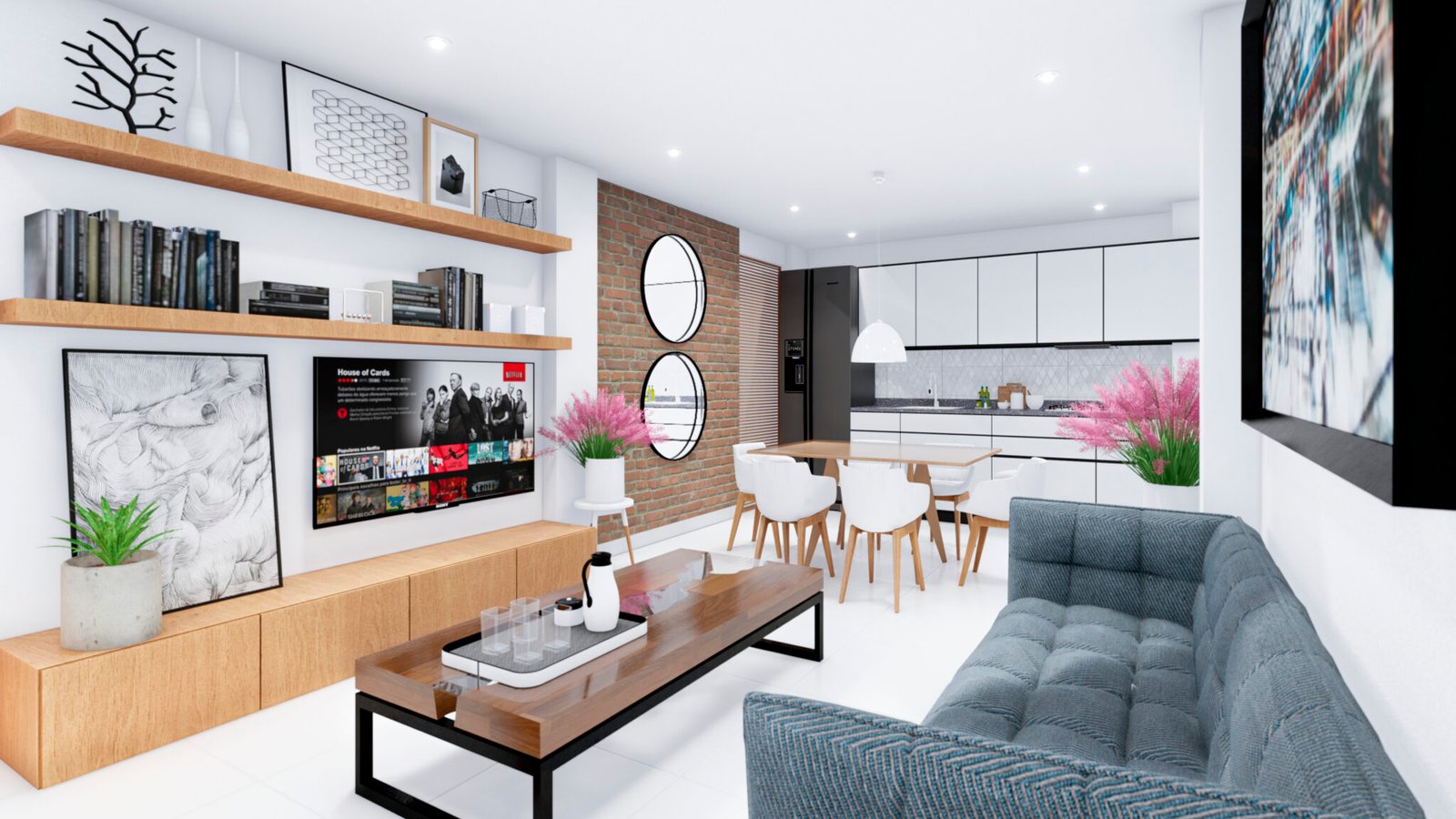 Sala de un apartamento de Villa Raque I