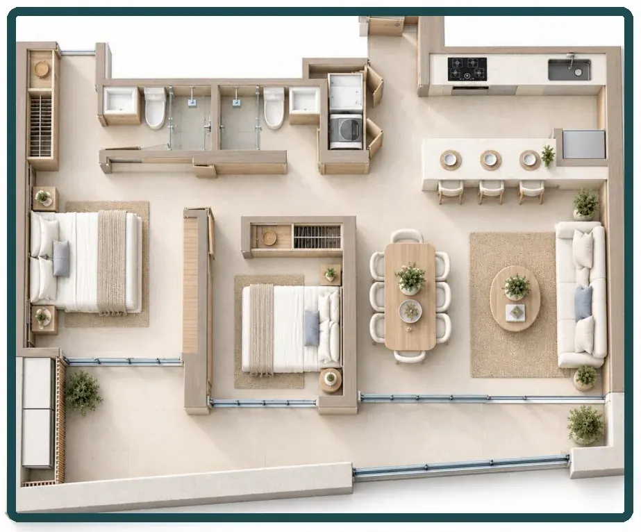 Apartamento completo
