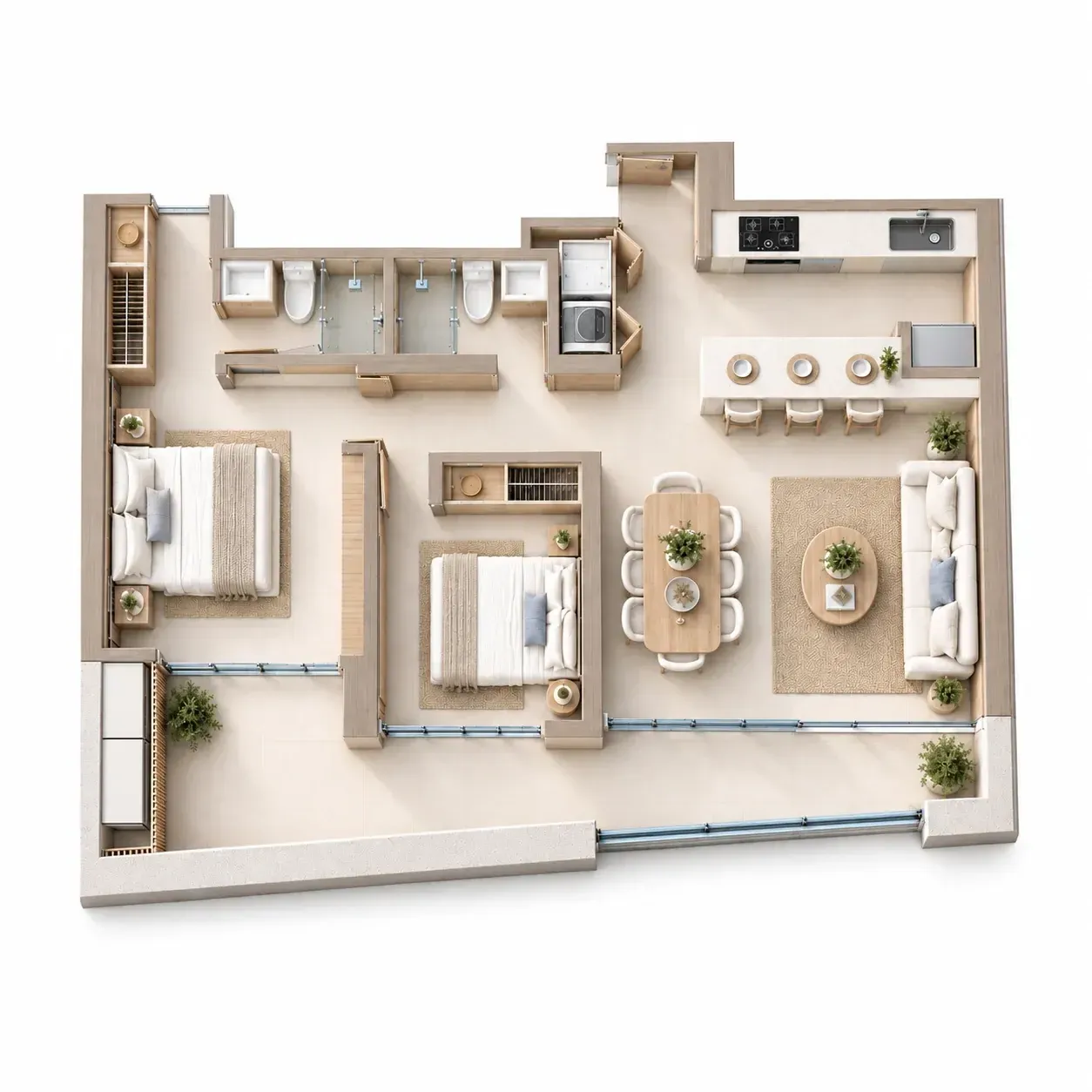 PLANO ILUSTRATIVO DE REFERENCIA Plano ilustrativo del apartamento 1012