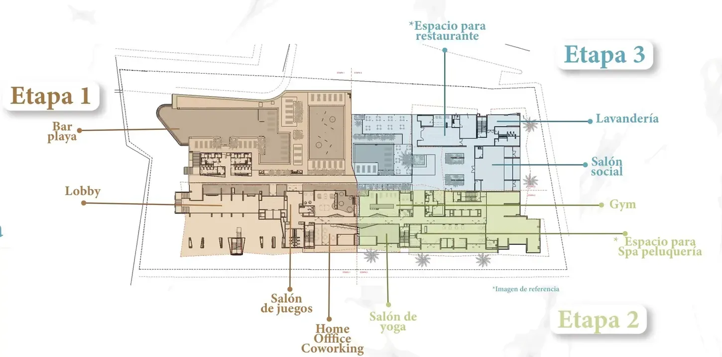 PLANO ILUSTRATIVO DE REFERENCIA Planta general del proyecto